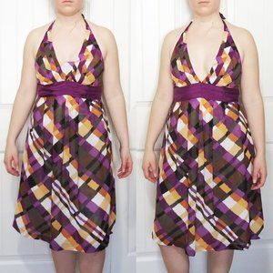 Anthropologie Moulinette Soeurs Halter Dress Sz 6 Purple